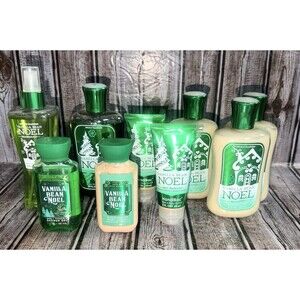 9x Lot Vanilla Bean Noel Bundle Bath and Body Works Lotion Body Mist Shower Gel